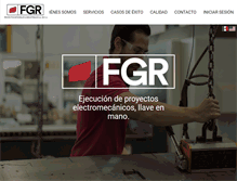 Tablet Screenshot of fgringenieros.com